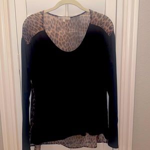 Red Haute black and leopard shirt